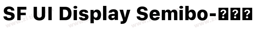 SF UI Display Semibo字体转换